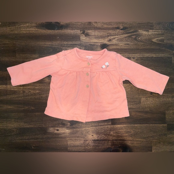 NWOT 6M Baby Girl Button Up Sweater - Picture 2 of 6